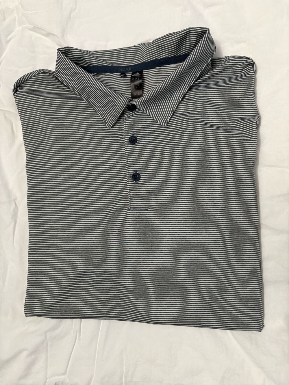 Adidas PrimeGreen Performance Golf Shirt - Men’s Large